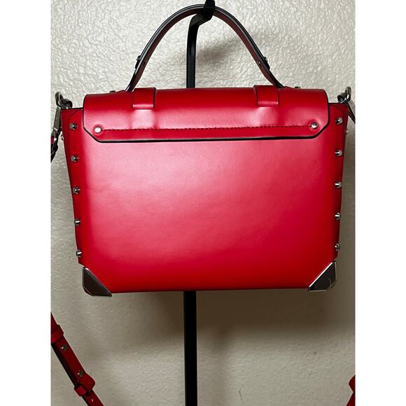 Michael Kors Manhattan Medium Leather Satche  Style 30T9SNCS6L - Picture 8 of 11